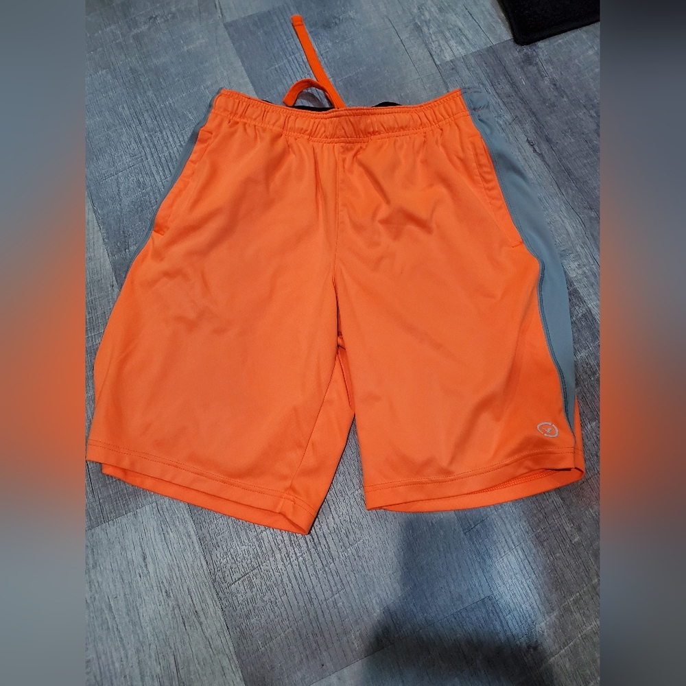 American Eagle Outfitters Orange and Gray Athletic Shorts